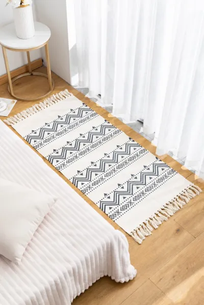 Alfombra Kilim Nórdica Gris 60x140 cm