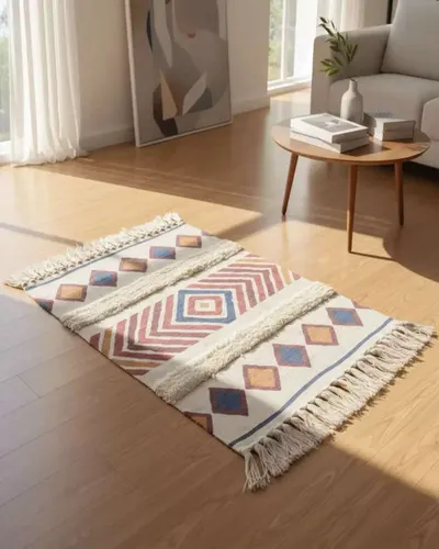 Alfombra kilim 60×100 cm rombos multicolor