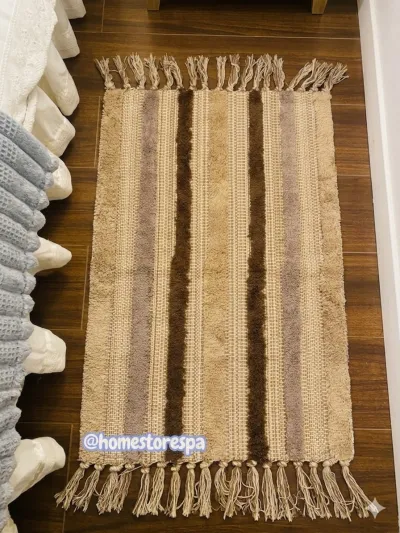 Alfombra kilim Rústica café 60×100 cm