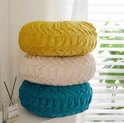 Cojín decorativo redondo velvet 45 cms – foto 2