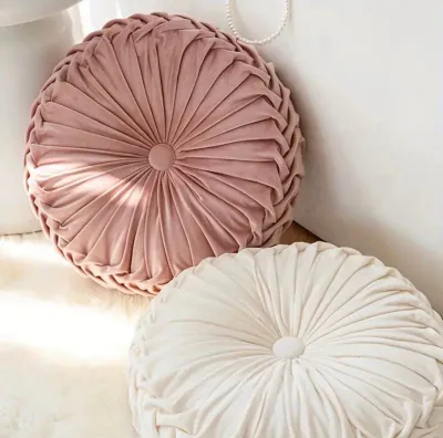 Cojín decorativo redondo velvet 45 cms – foto 1