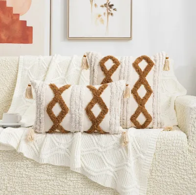 Funda de cojín boho Sienna Rombos – foto 2