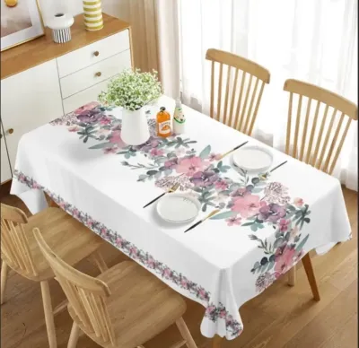 Mantel Antimanchas Acuarela Floral 140x220 cm