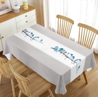 Mantel Antimanchas Aves Acuarela 140x220 cm