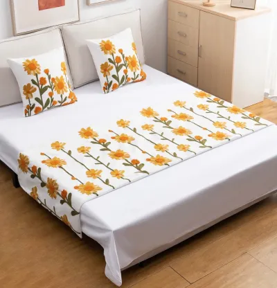Piecera bordada hibiscus 210x70 cm + 2 fundas 45×45 cm (copia)