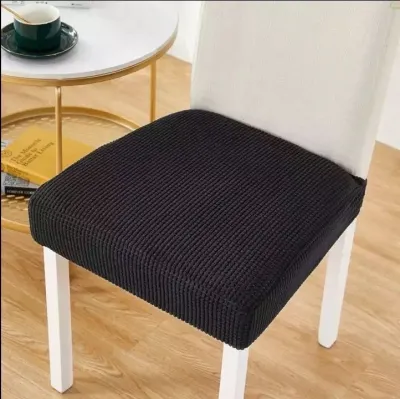 Set de 6 fundas de asiento de silla cuadrille color negro