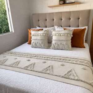 Piecera Boho Nórdica Cordillera  70 x 210 cm + 2 fundas 45 x 45 cm