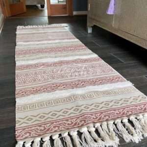 Alfombra kilim 60 x 200 cms Terracota Sunset