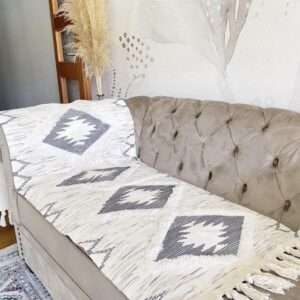 Alfombra kilim 60 x 200 cms Rombo Gris