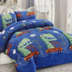 Plumón Sherpa Chiporro Estampado 1.5 plazas Dinosaurio