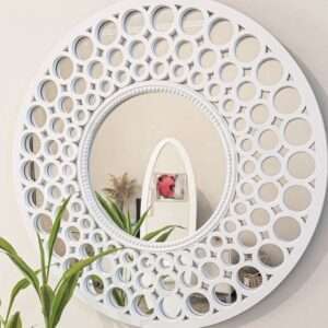 ESPEJO REDONDO BLANCO 63 CMS