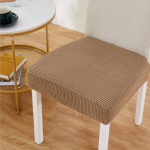 SET DE 6 FUNDAS DE ASIENTO DE SILLAS CUADRILLE COLOR CAFE