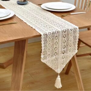 Camino de mesa macramé V1 30 x 180 cms